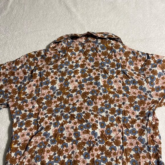 SELFIE Womens Cropped Tie Front Button-Down Top, Size XS, NWT - Picture 13 of 14
